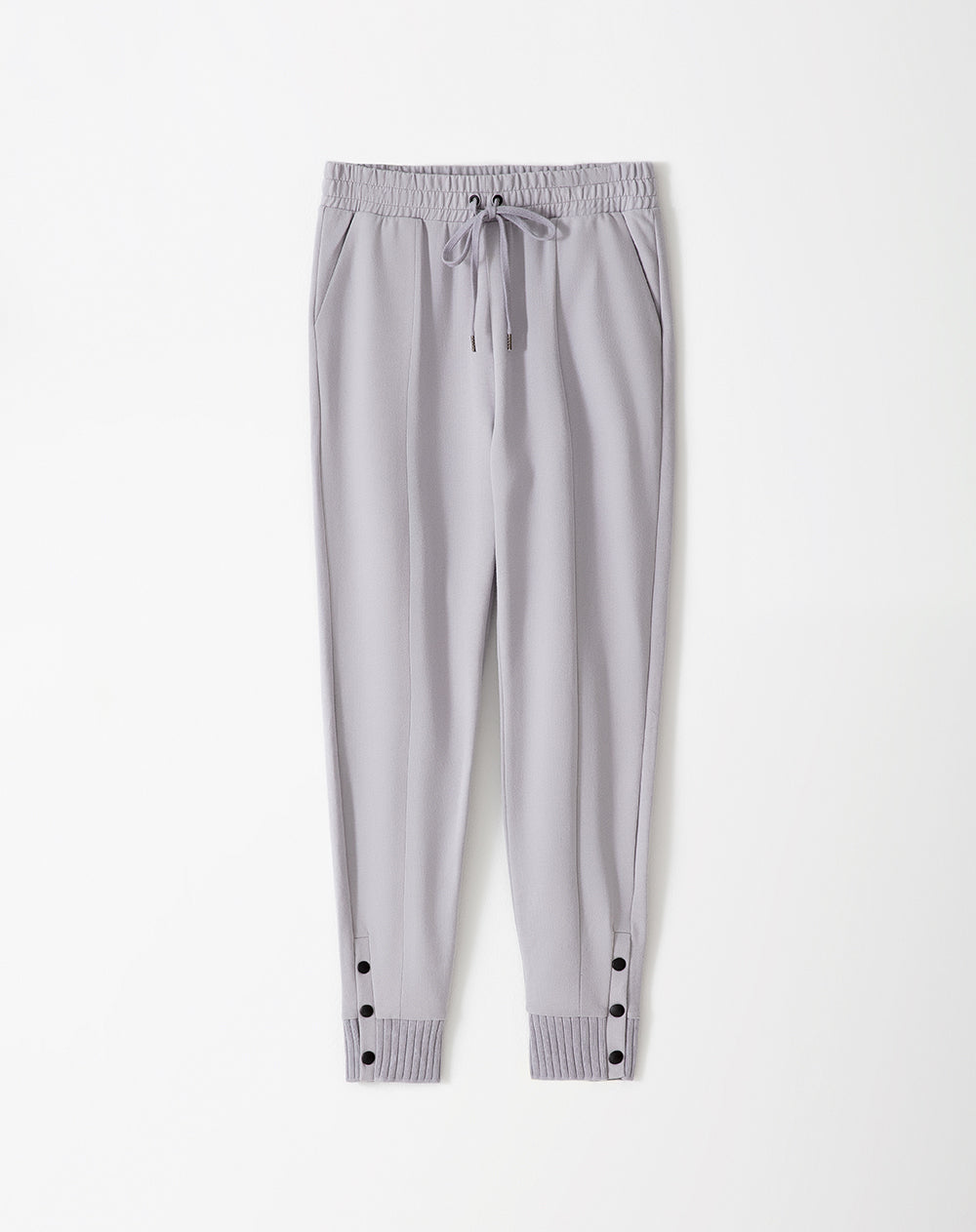 Jogger tiro medio algodón gris mujer