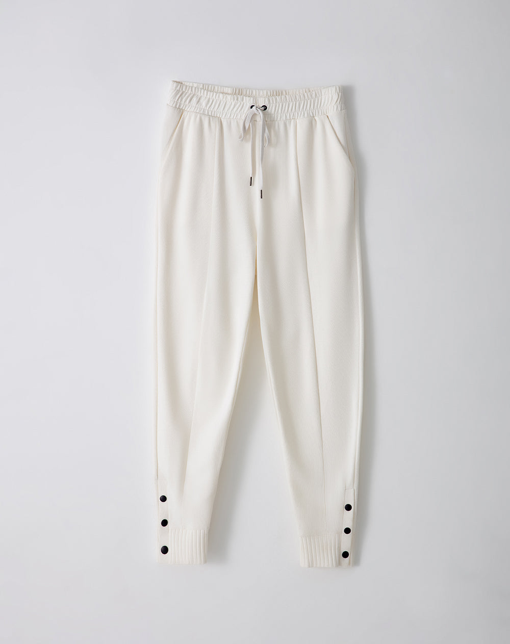 Jogger slim fit tiro medio habano
