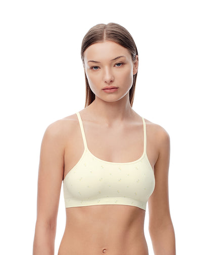 Top soporte medio seamless estampado