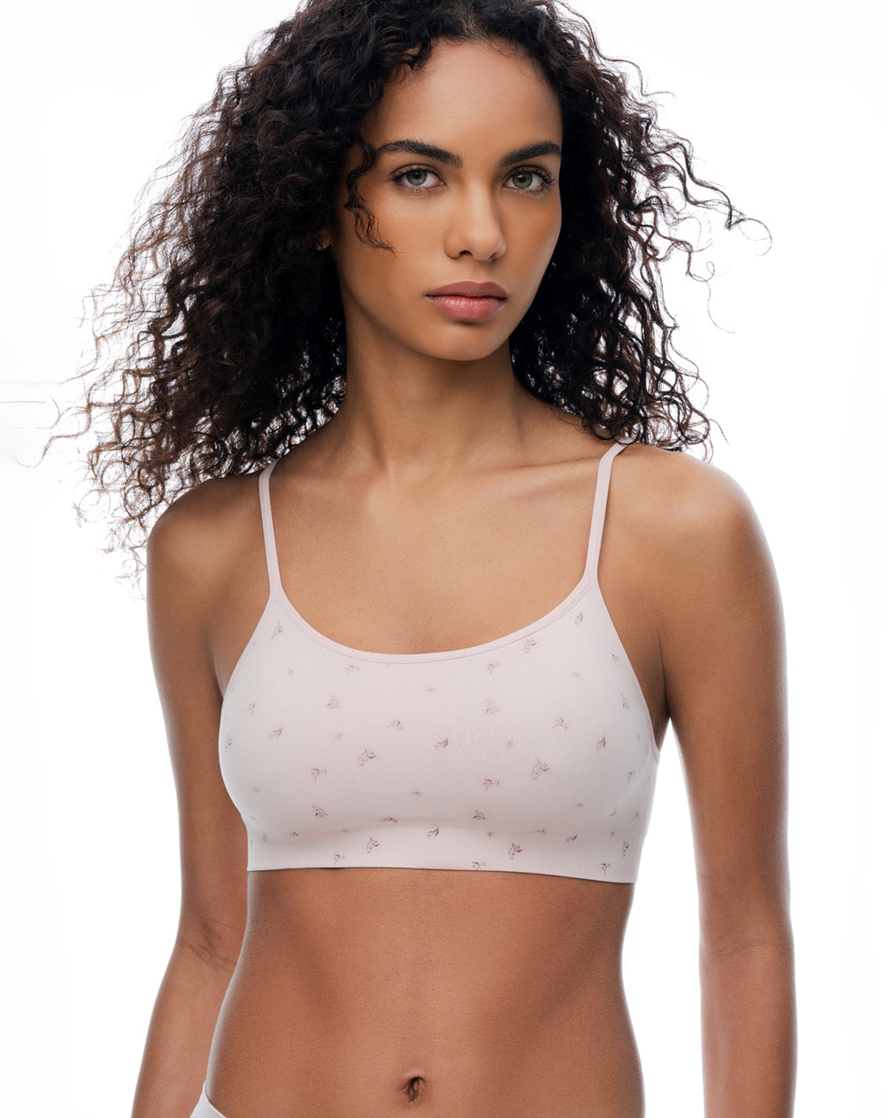 Top soporte medio seamless estampado mujer