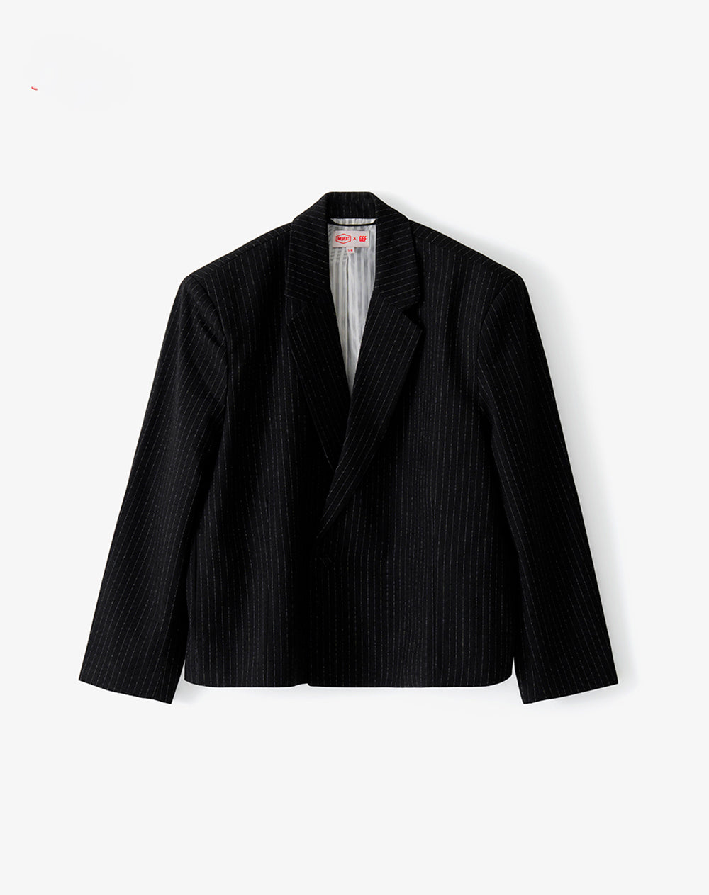 Blazer cropped negro mujer