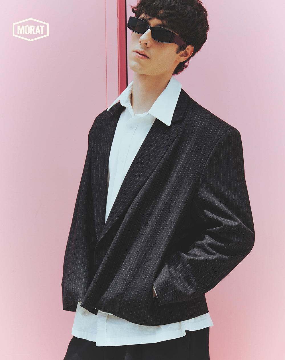 Blazer cropped negro unisex GEF | MORAT