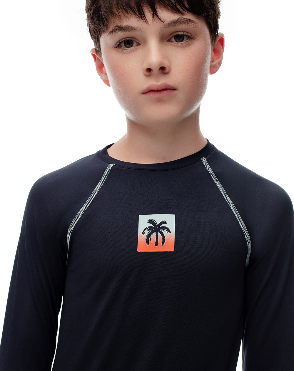 2 camisetas regular fit manga larga surtida