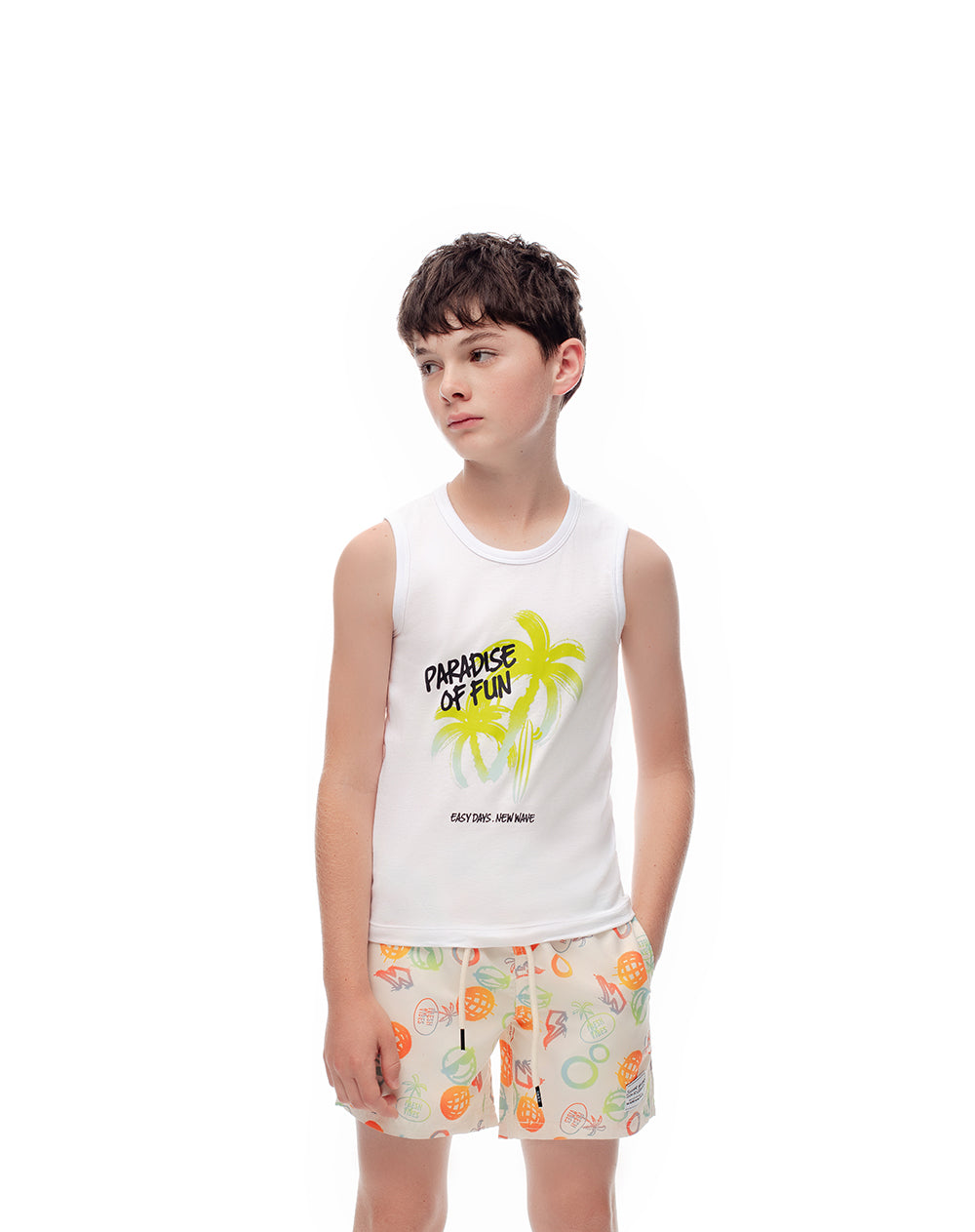 Camiseta regular fit blanca