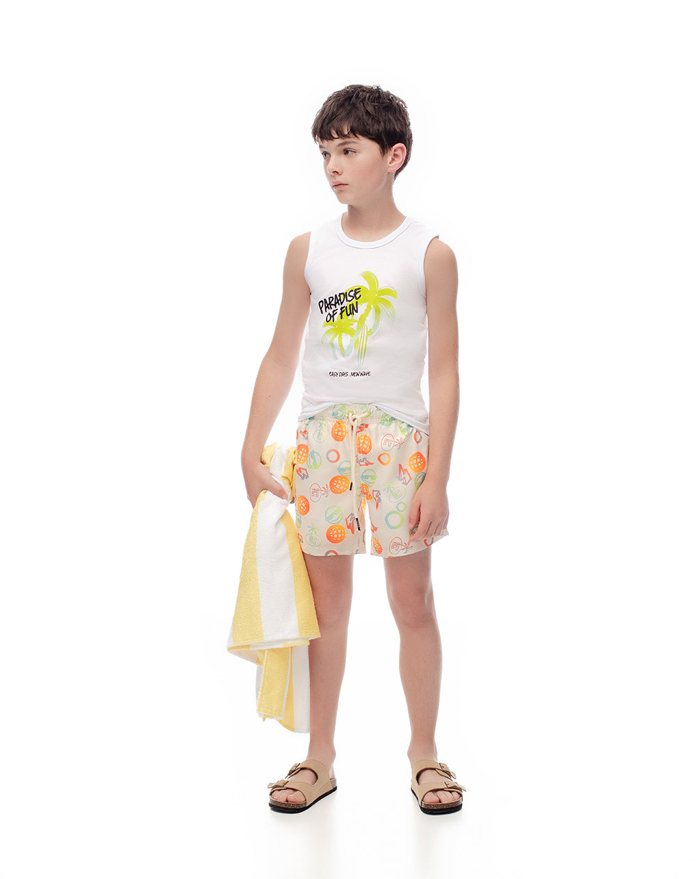 Camiseta regular fit blanca