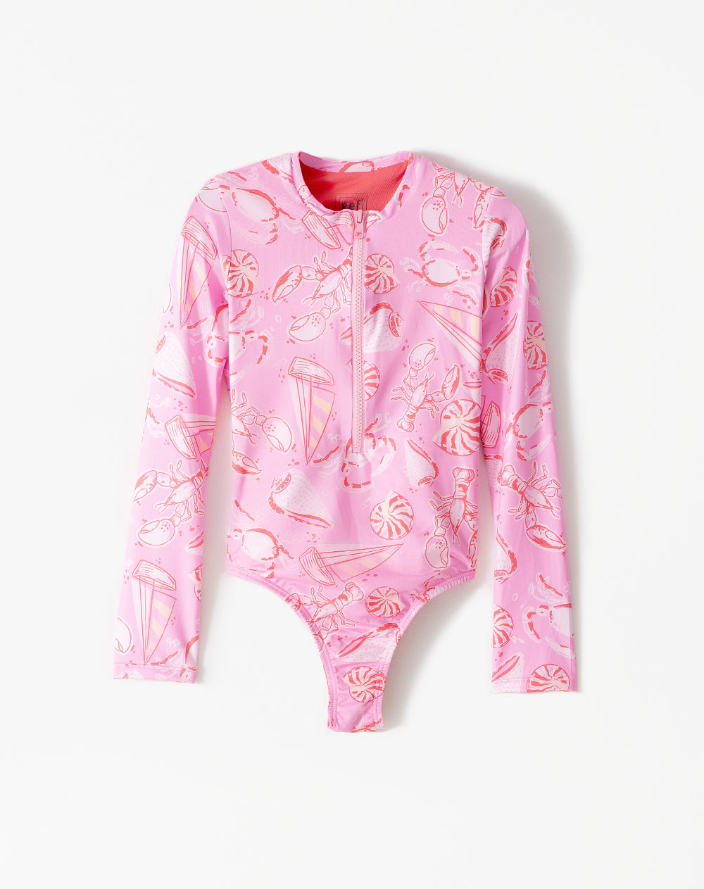 Vestido de baño rosado estampado