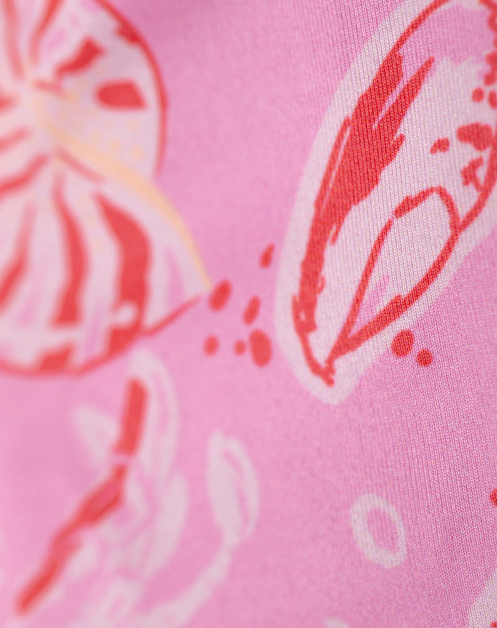 Vestido de baño rosado estampado