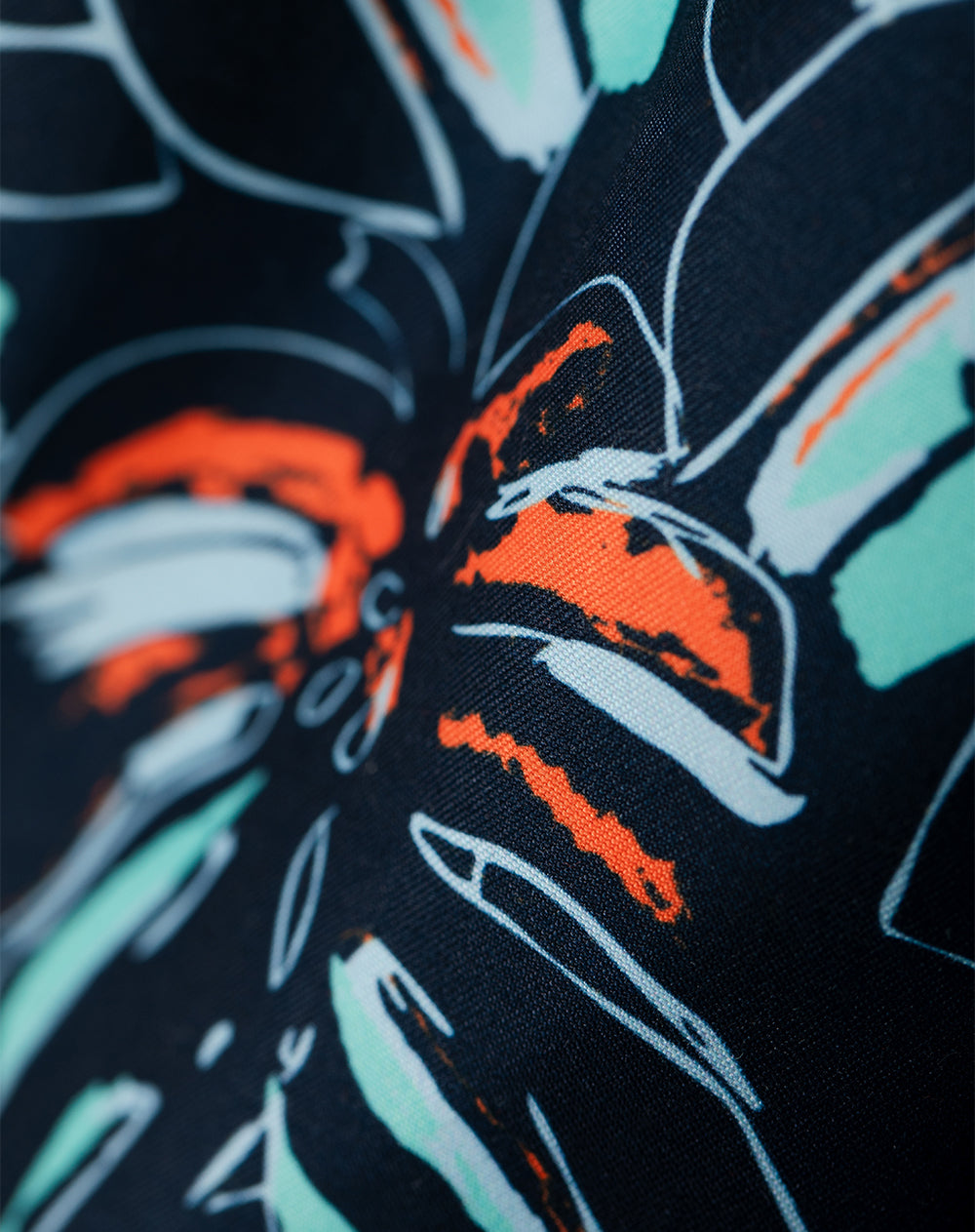 Pantaloneta azul estampado