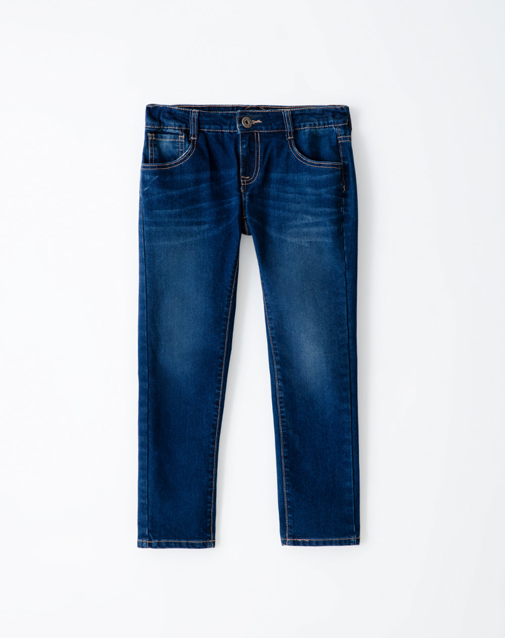 Jean Beri slim fit tiro medio indigo