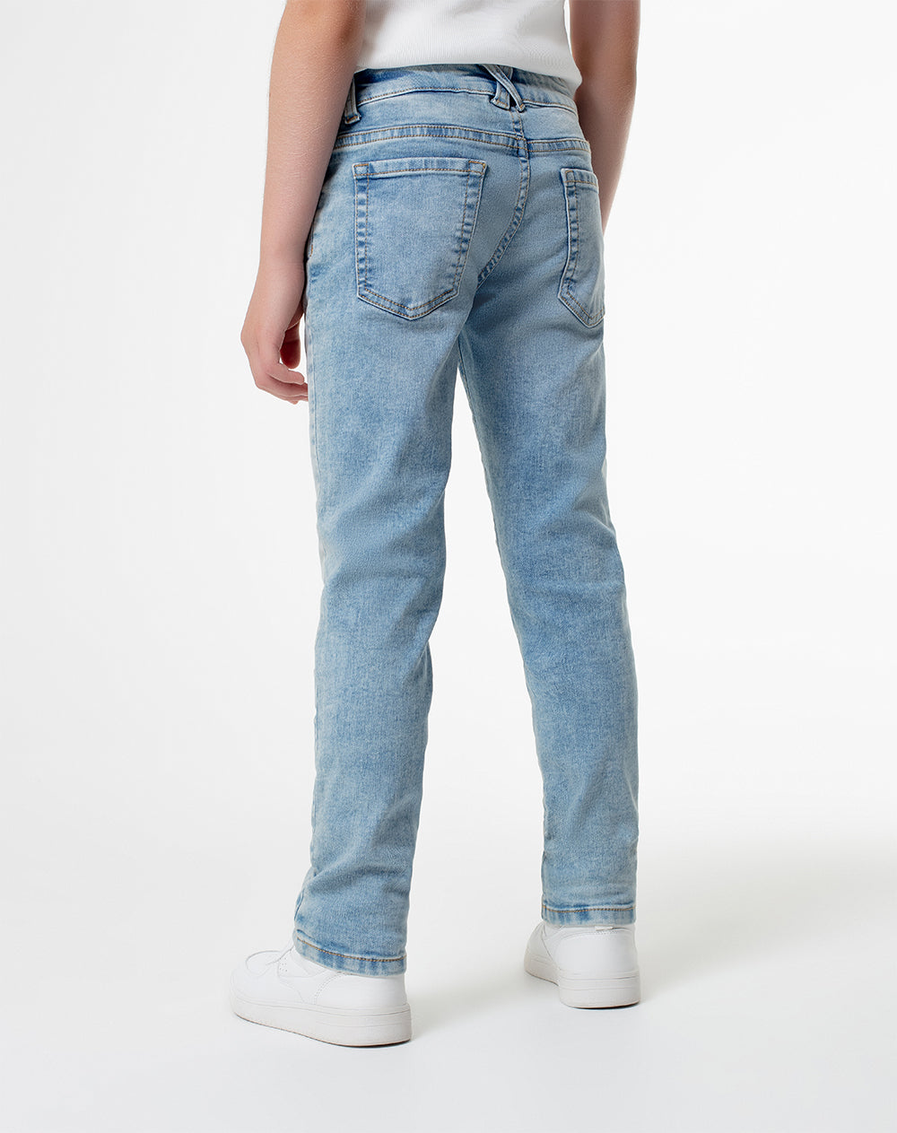 Jean Beri slim fit tiro medio indigo