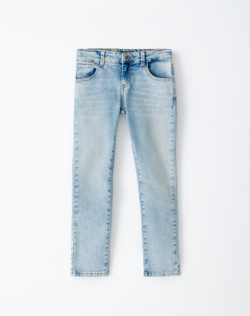 Jean Beri slim fit tiro medio indigo