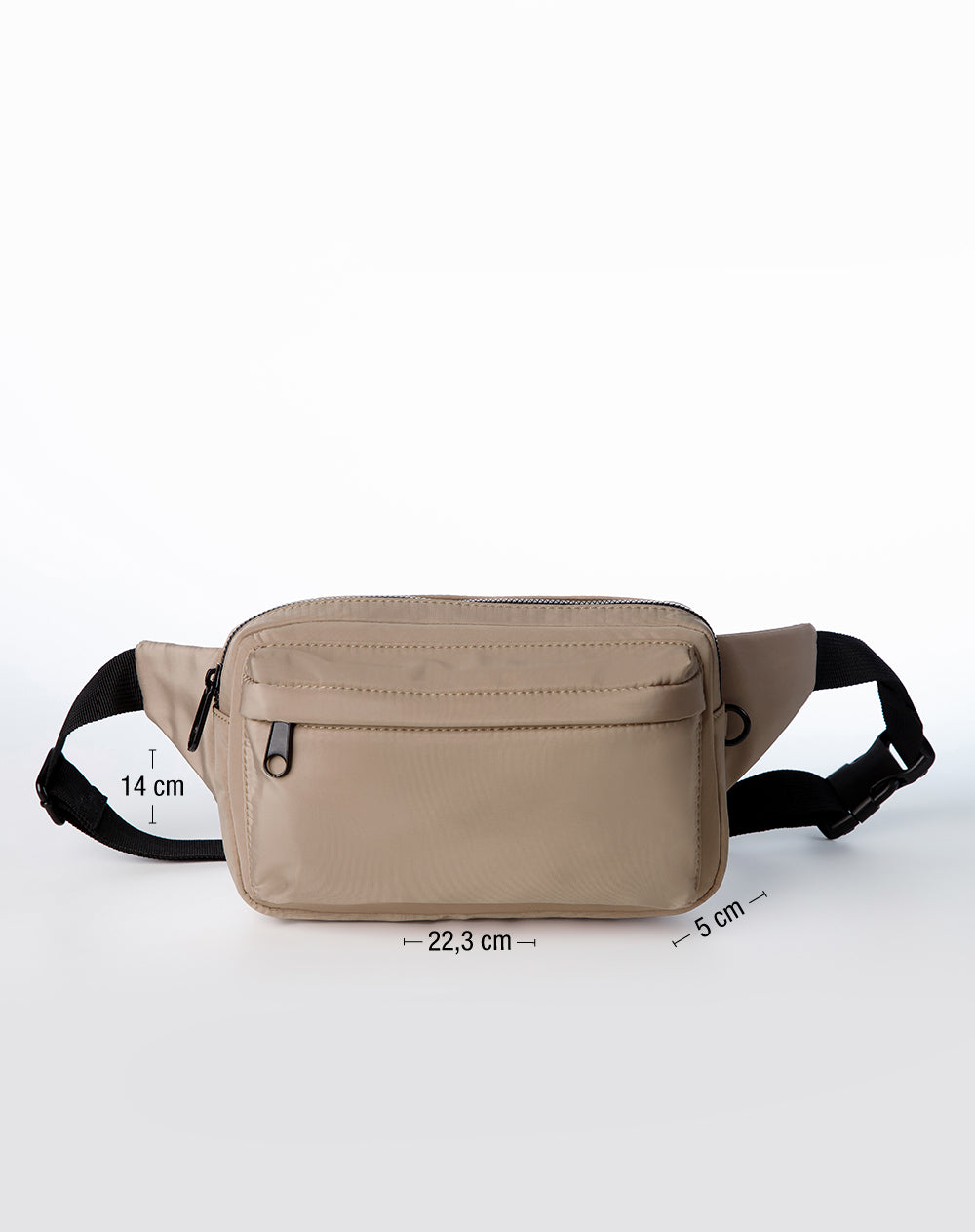 Riñonera ajustable café hombre