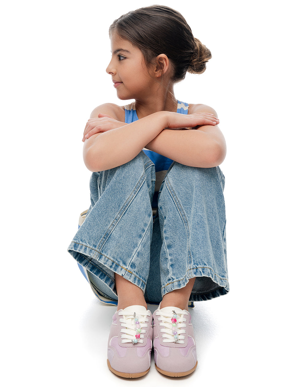 Tenis casuales lila niña