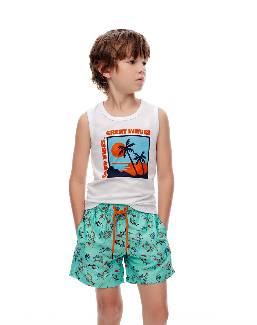 Camiseta regular fit blanca