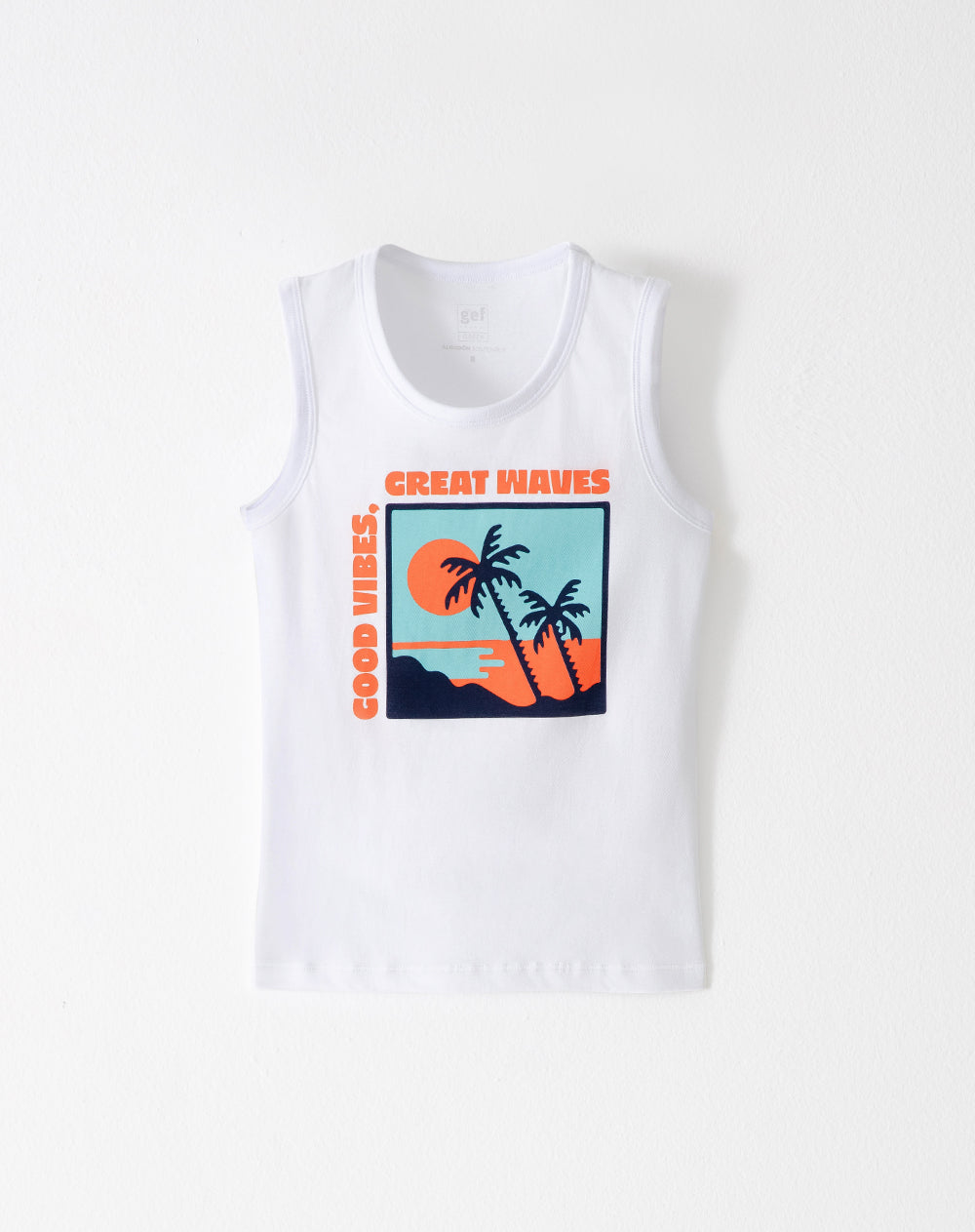 Camiseta regular fit blanca