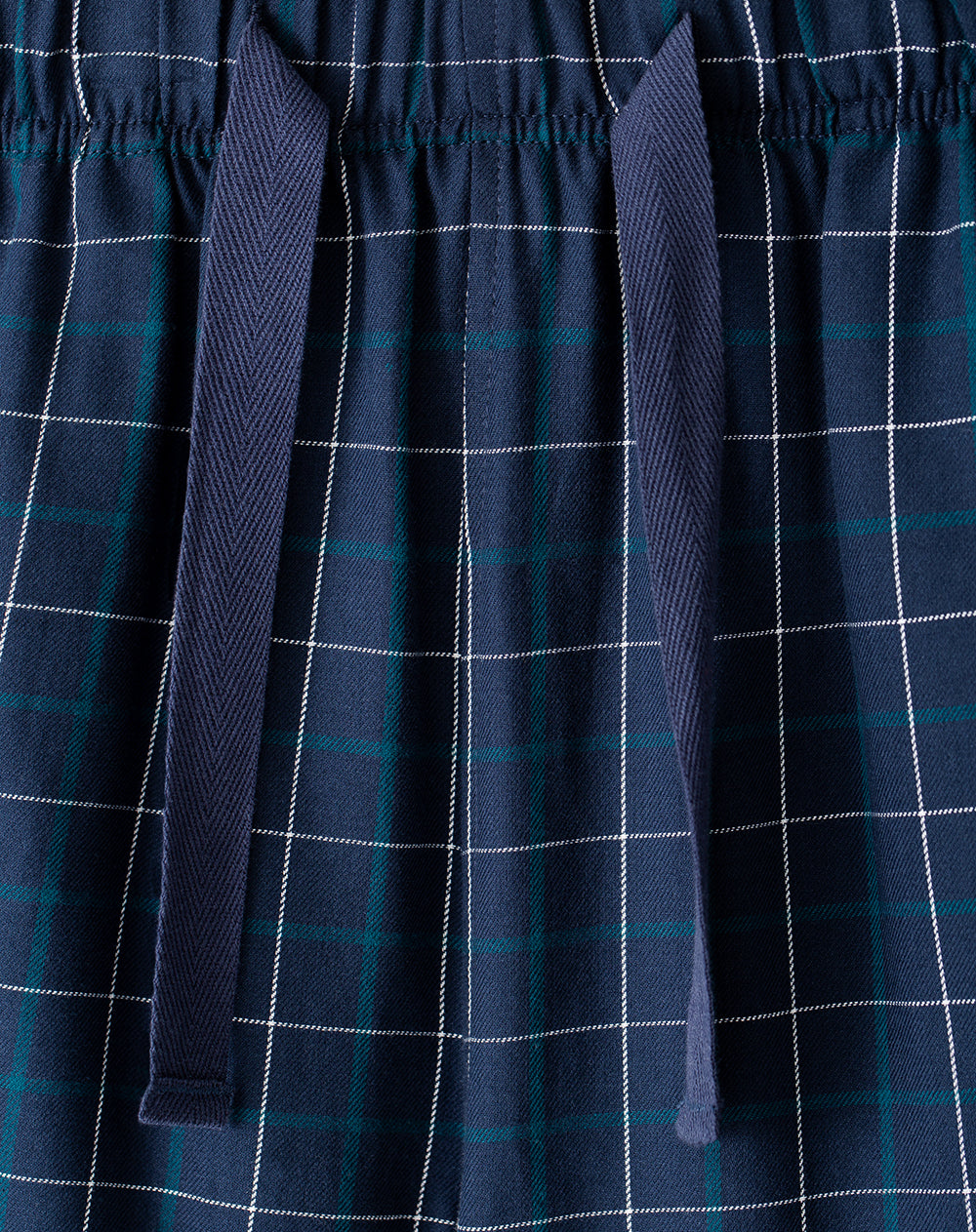 Bermuda regular fit azul con cuadros
