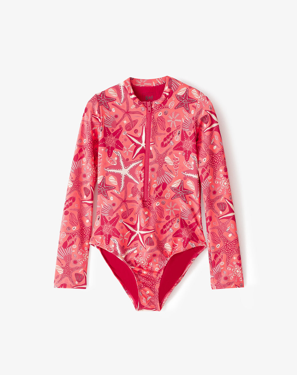 Vestido de baño naranja estampado