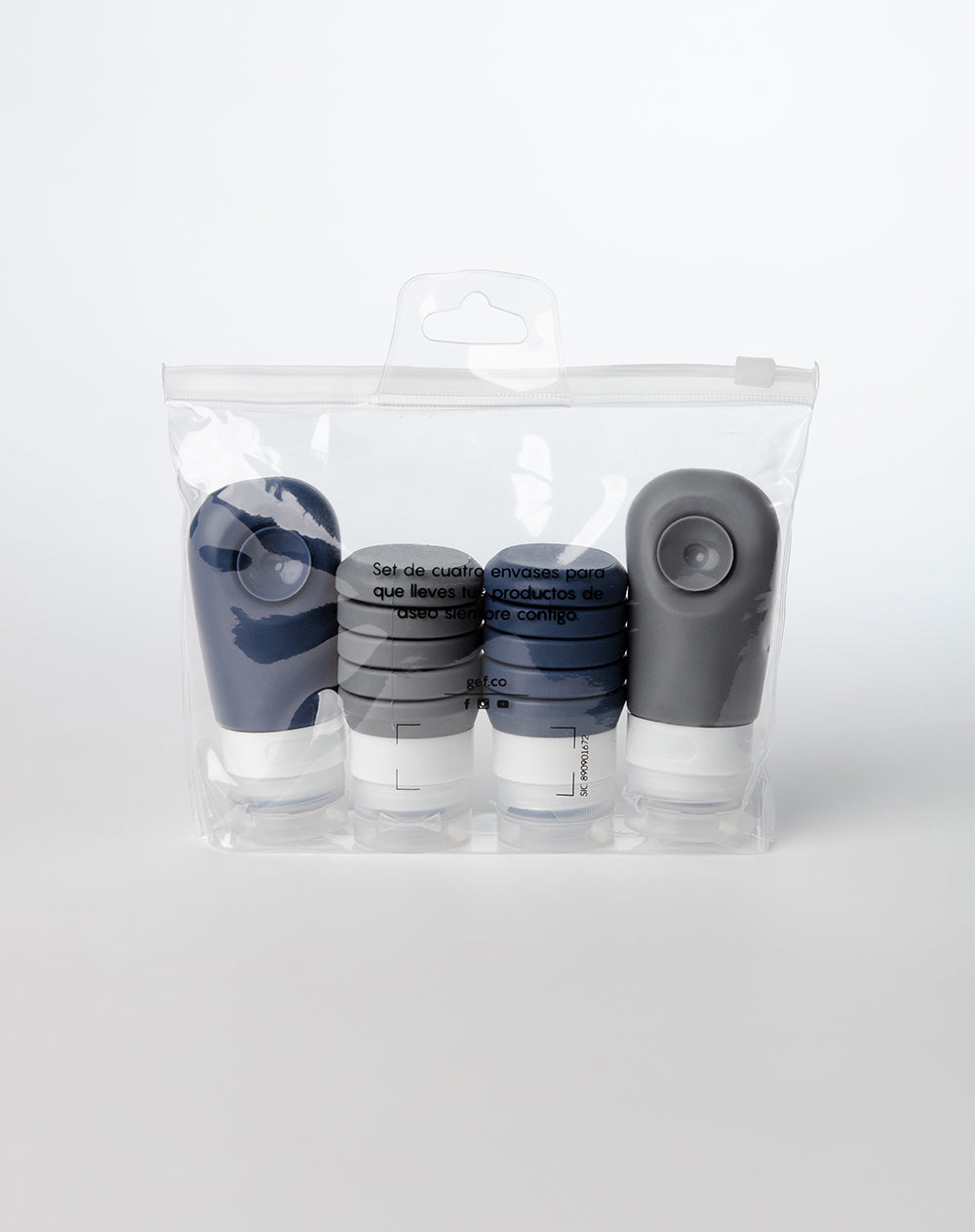 Set de 4 envases viajeros surtidos