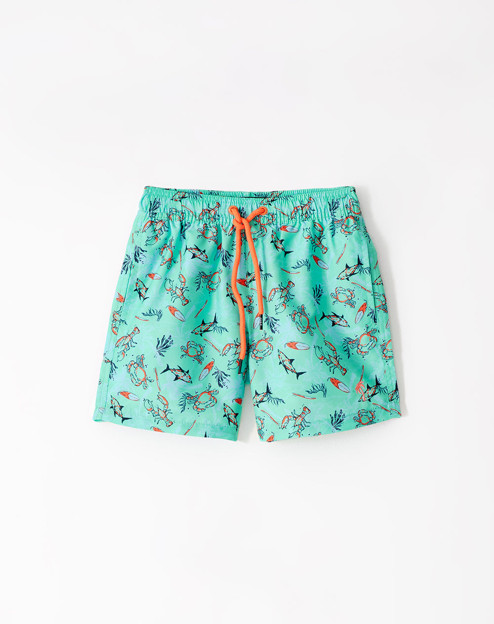Pantaloneta verde estampado