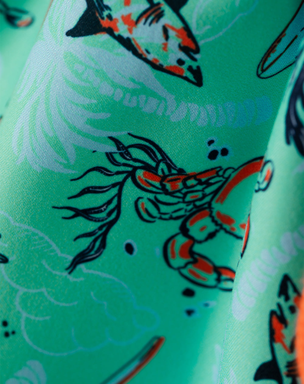 Pantaloneta verde estampado