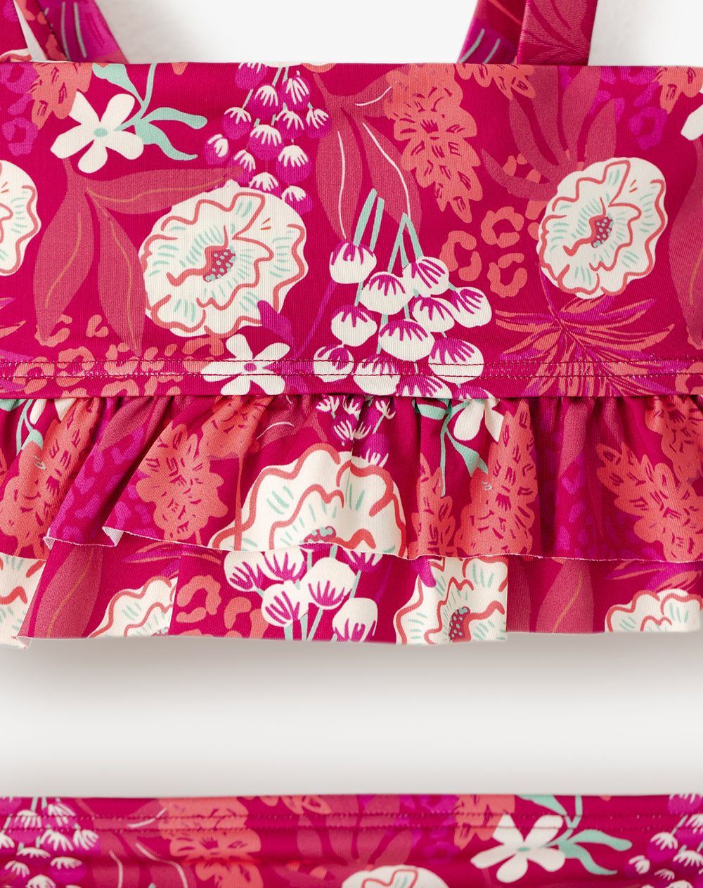 Vestido de baño rosado estampado