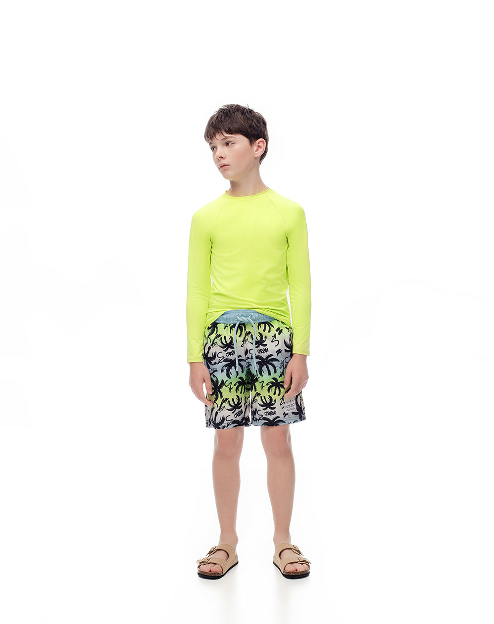 Short pantaloneta azul estampado