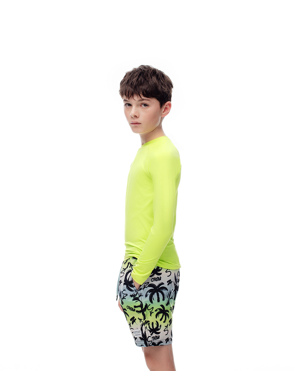 Short pantaloneta azul estampado