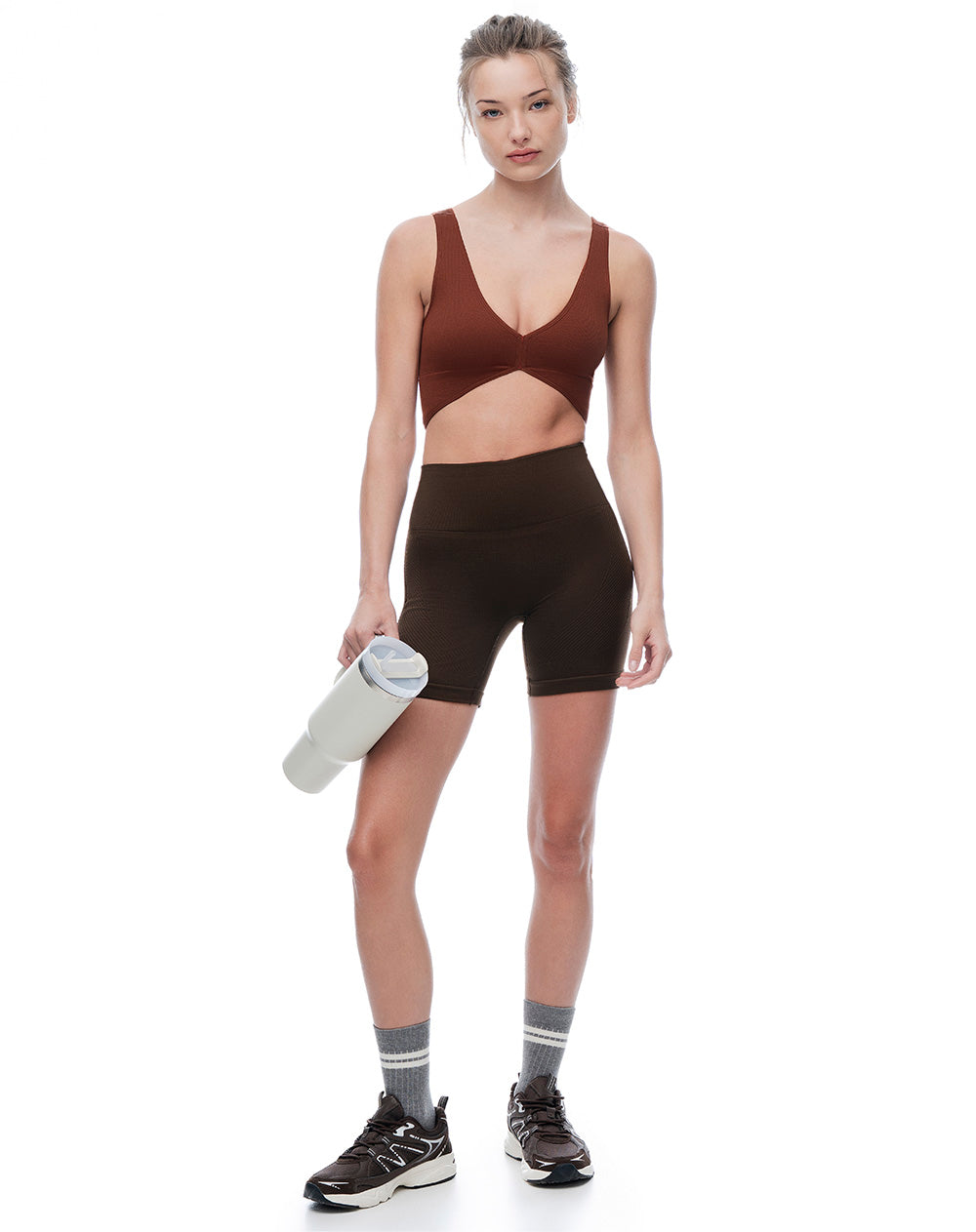 Set deportivo top + biker mujer
