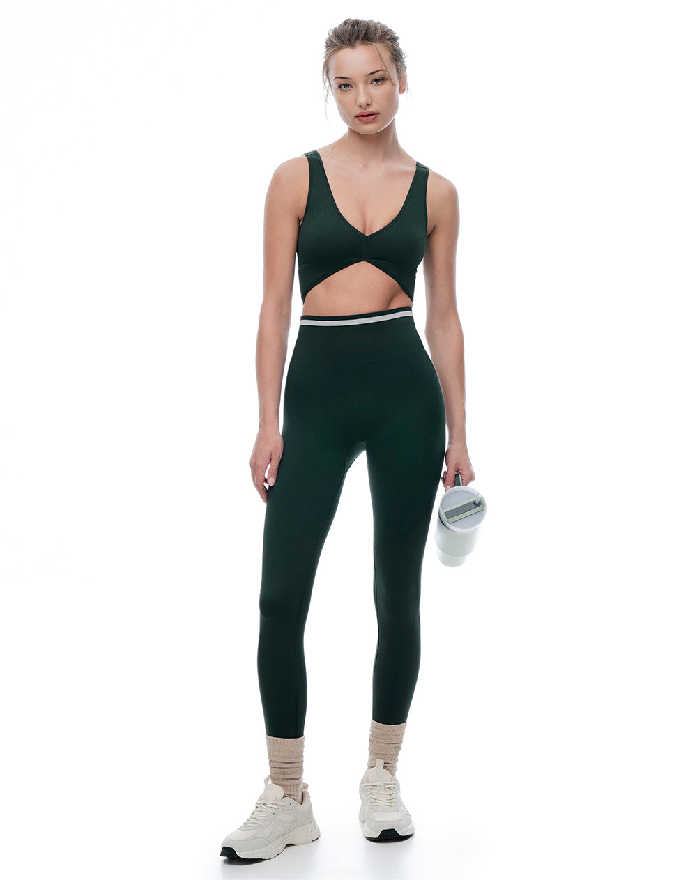 Set deportivo top + legging mujer