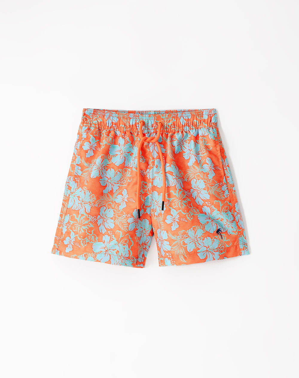 Pantaloneta naranja estampado