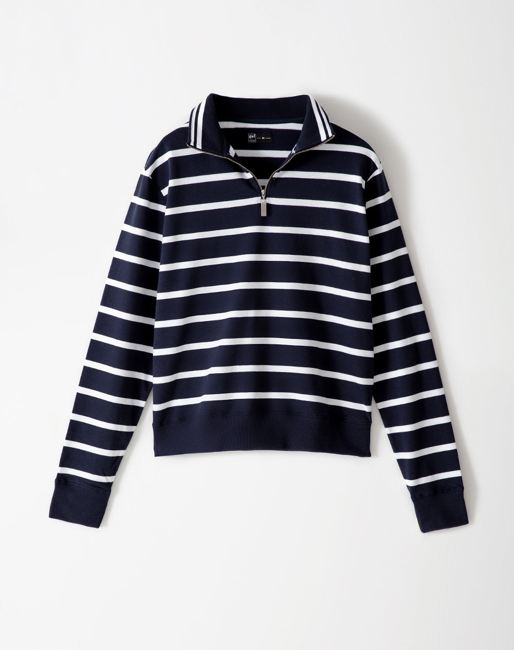 Buzo regular fit azul rayas