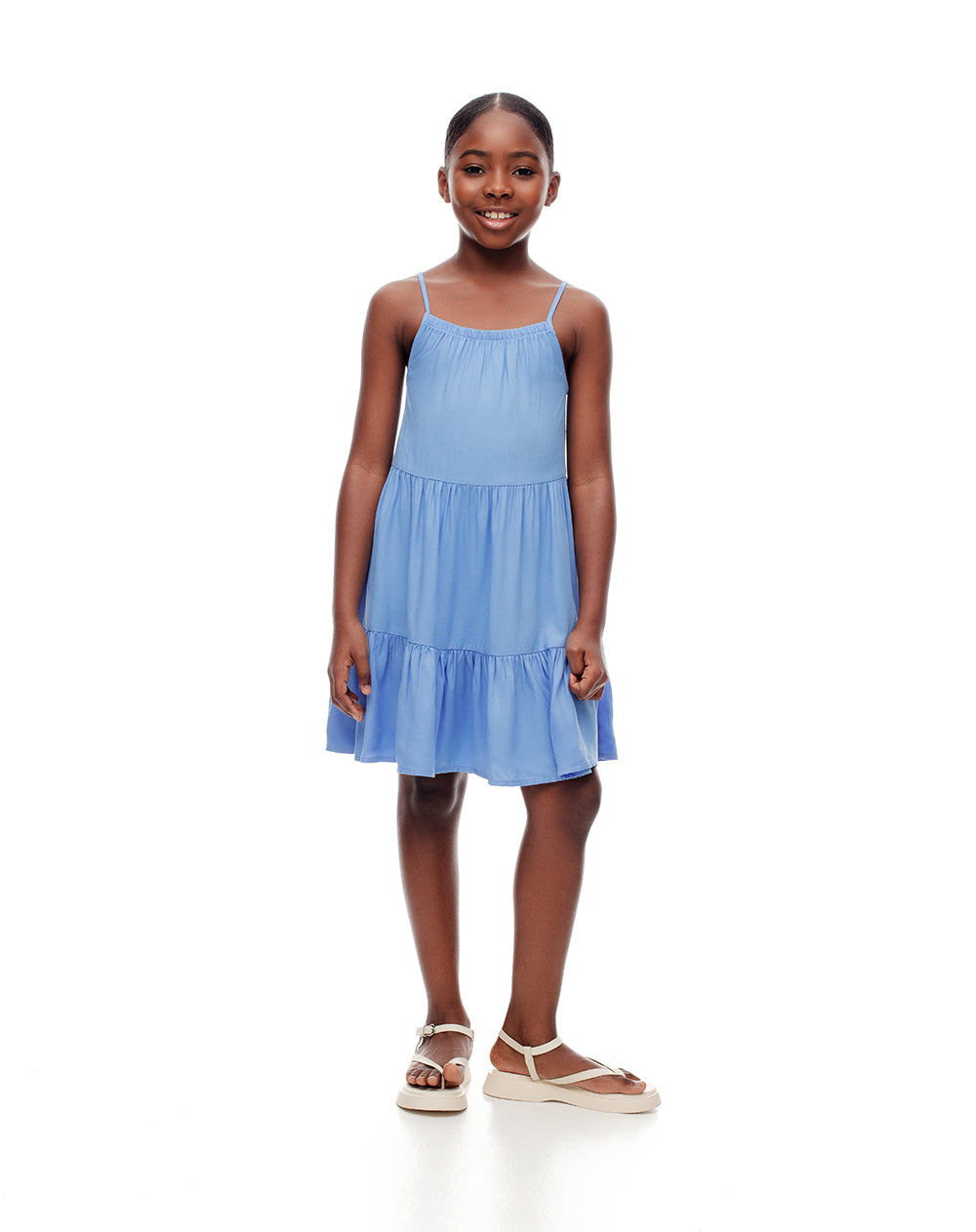 Vestido corto azul