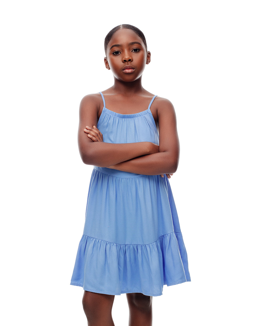 Vestido corto azul