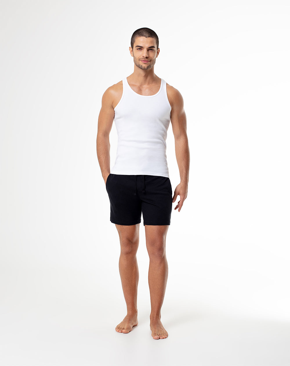 Camiseta slim fit blanca
