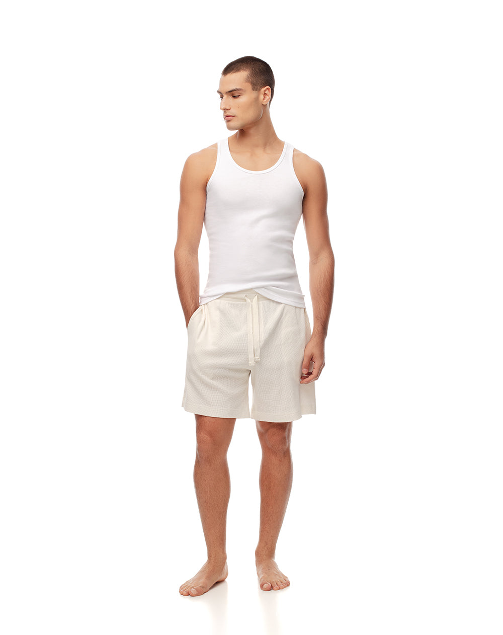 Camisilla selim algodón x2unds blanca hombre