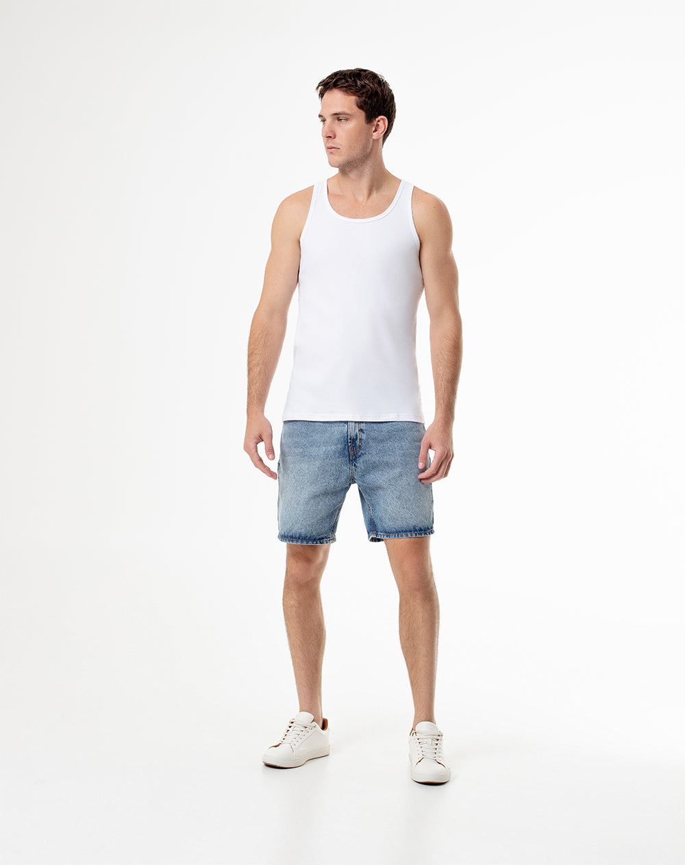 2 camisetas slim fit blanca
