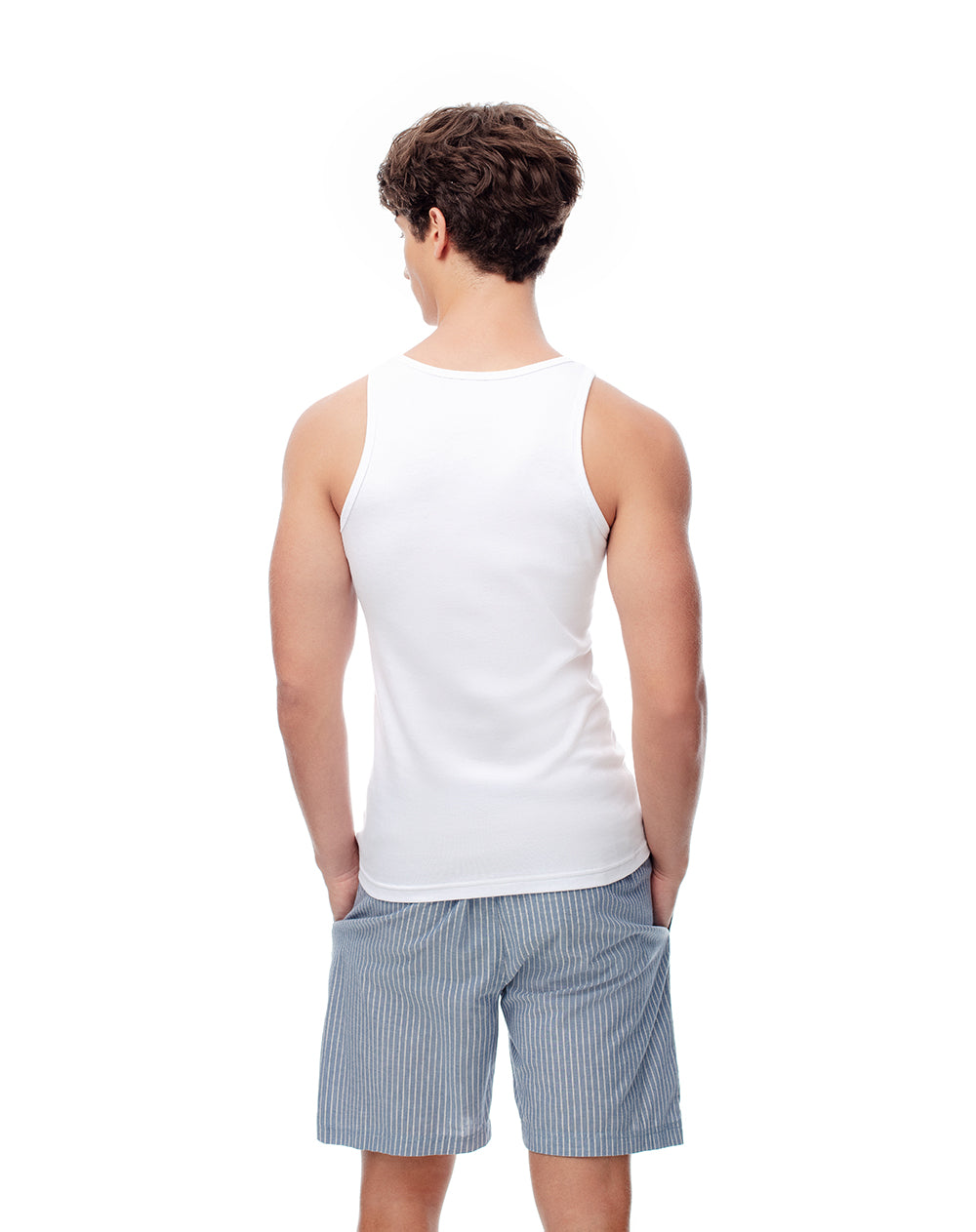 3 camisetas slim fit blanca