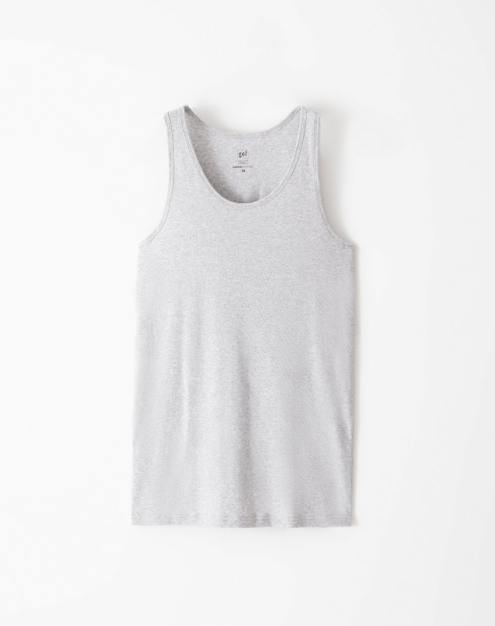 Camiseta slim fit gris jaspeada