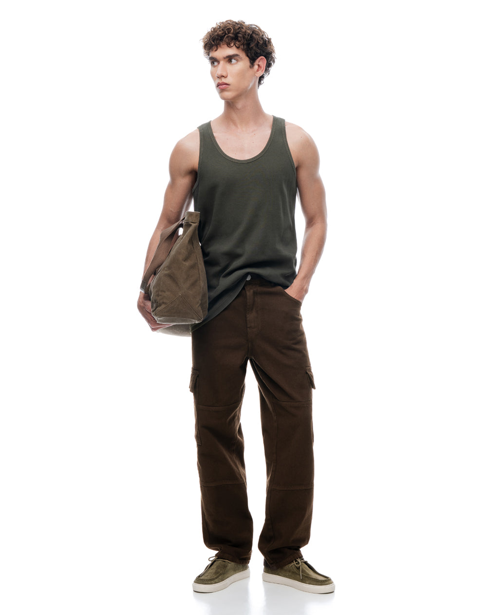 Camiseta ted verde oliva hombre