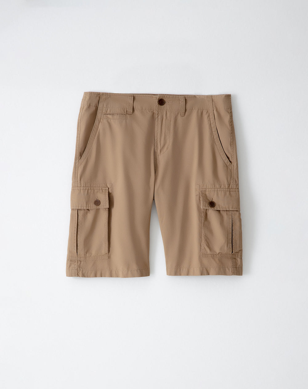 Bermuda Cargo regular fit en drill café