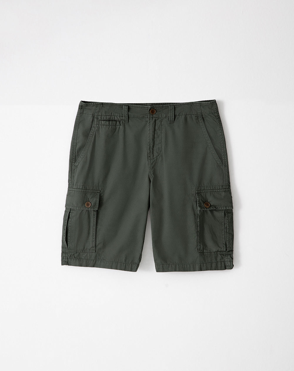Bermuda Cargo regular fit en drill verde