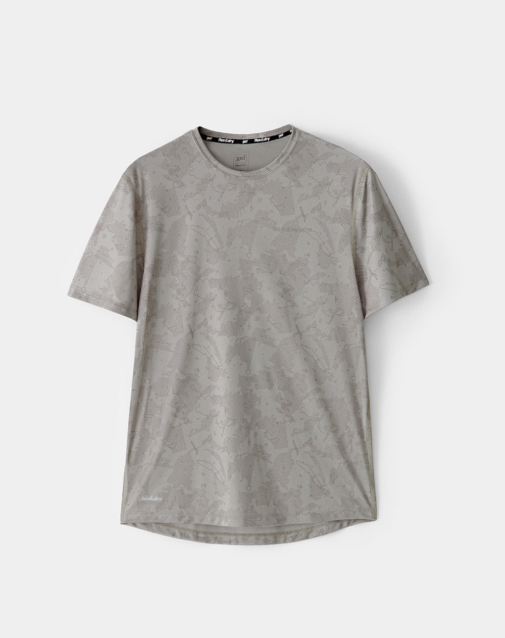 Camiseta deportiva control humedad café hombre