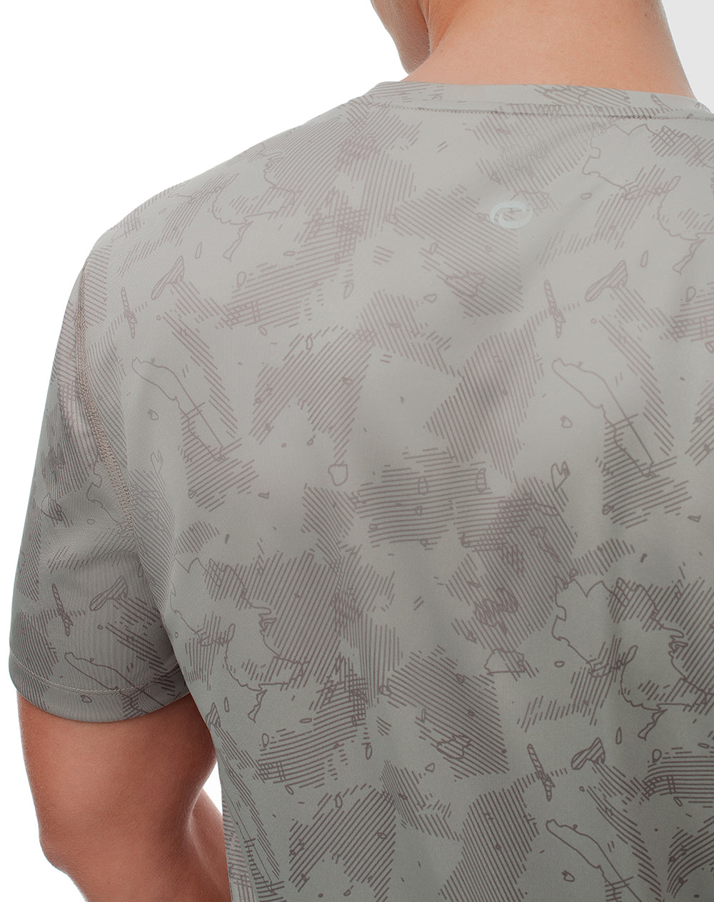 Camiseta deportiva control humedad gris hombre