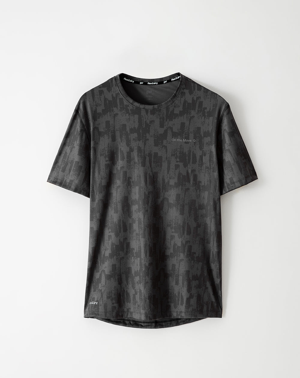 Camiseta deportiva control humedad estampada hombre