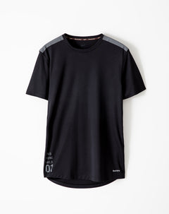 Camiseta deportiva control humedad negra hombre