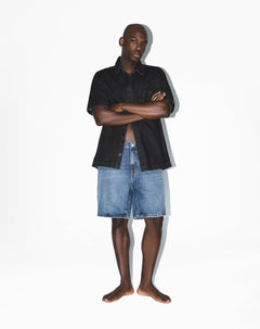 Bermuda denim regular índigo medio hombre