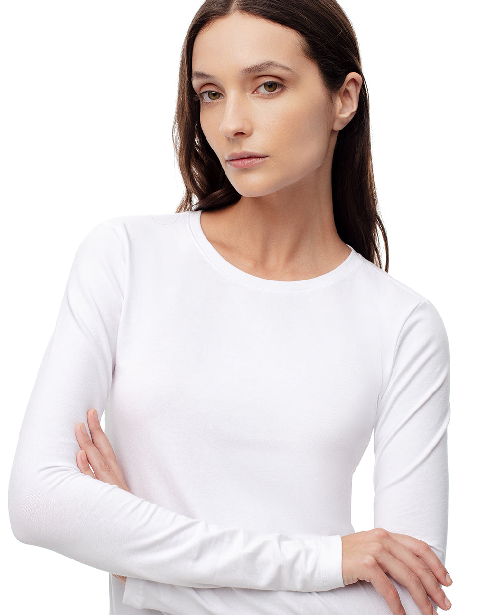 Pack x2 camibuzo slim algodón blanco + negro mujer
