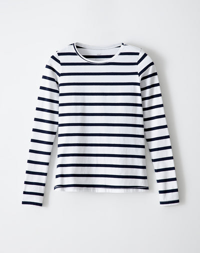 Camibuzo slim algodón rayas mujer