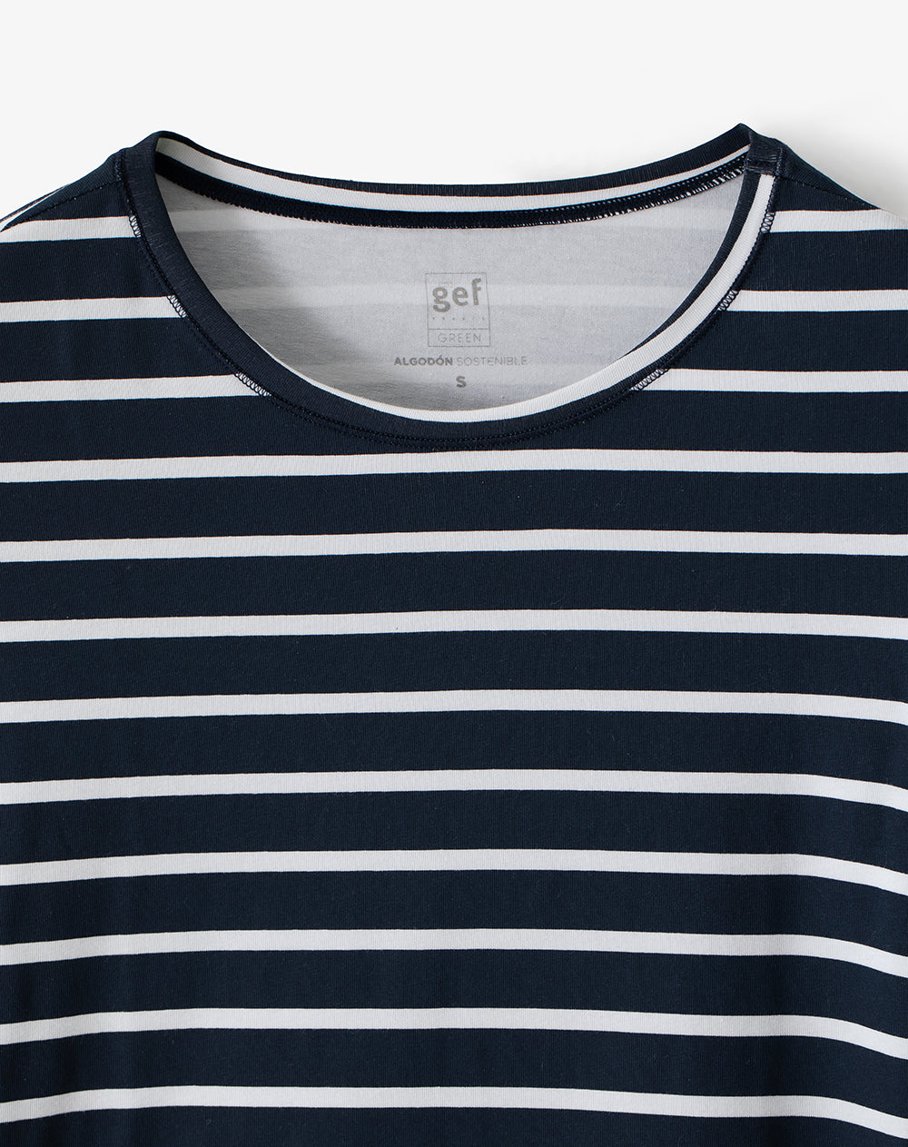 Camibuzo slim algodón rayas mujer