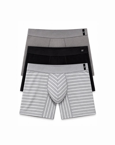 Bóxer medio algodón jersey x3unds surtido hombre